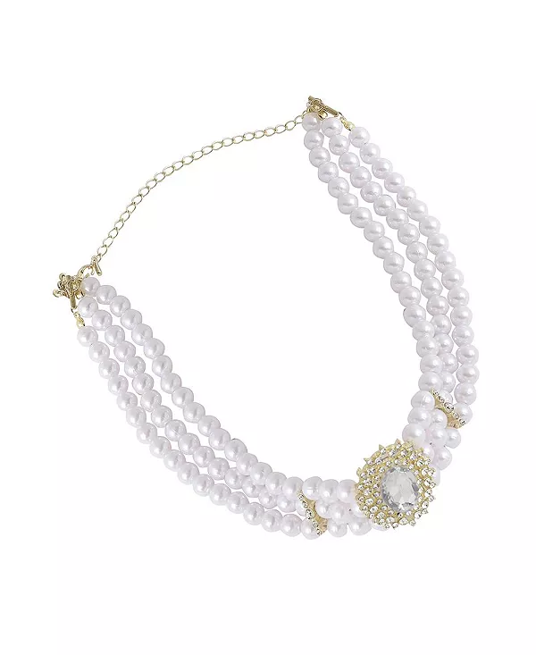 Женское ожерелье из белого жемчуга Sohi, white
Женское ожерелье из белого жемчуга Sohi, white