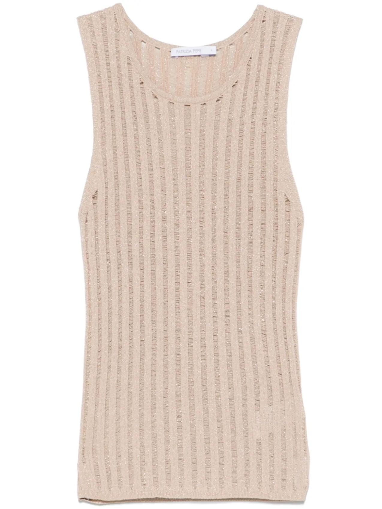 Майка открытой вязки с люрексом Patrizia Pepe, нейтральный
Майка открытой вязки с люрексом Patrizia Pepe, нейтральный