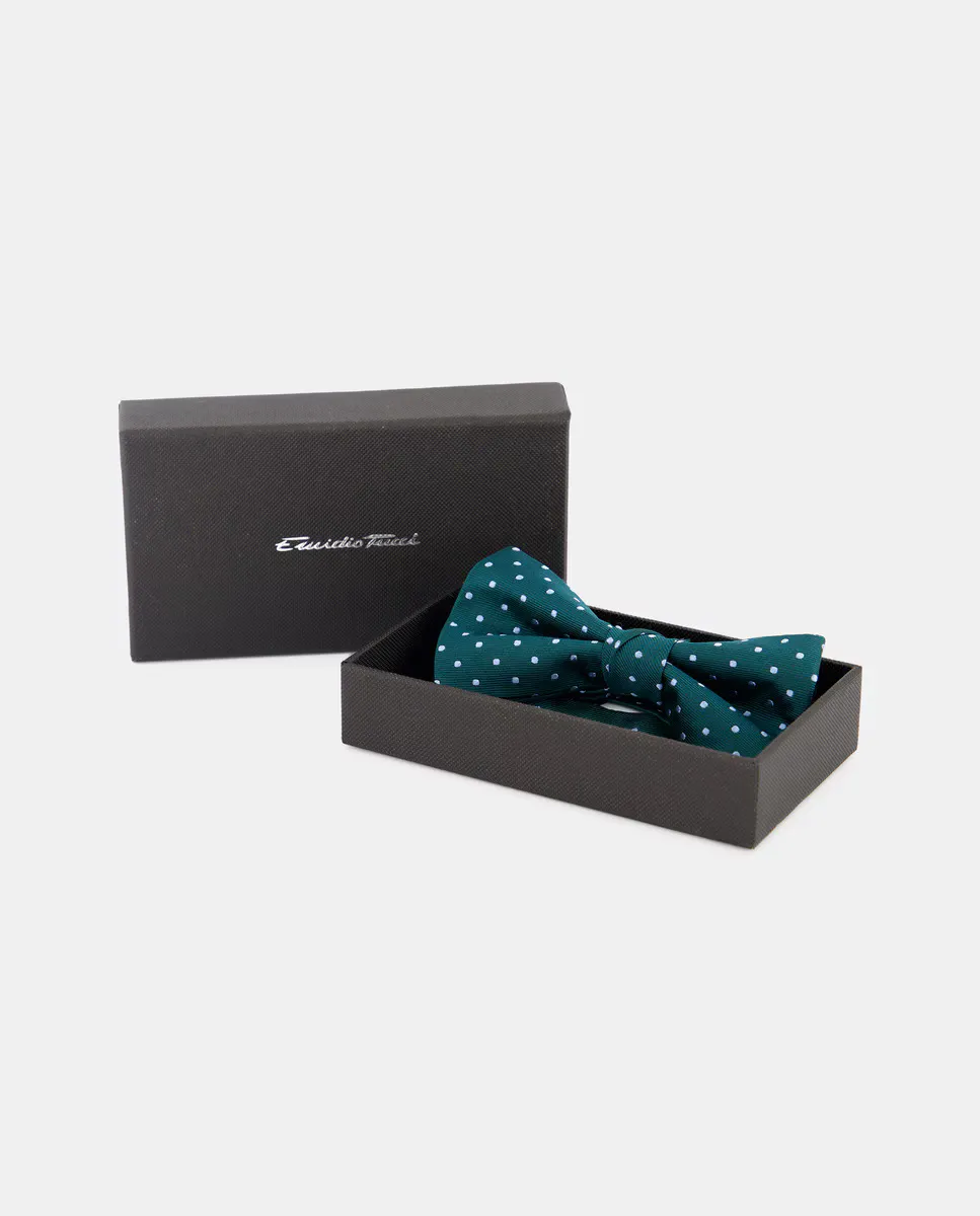 Регулируемый мужской галстук-бабочка Emidio Tucci, темно-зеленый 
Регулируемый мужской галстук-бабочка Emidio Tucci, темно-зеленый