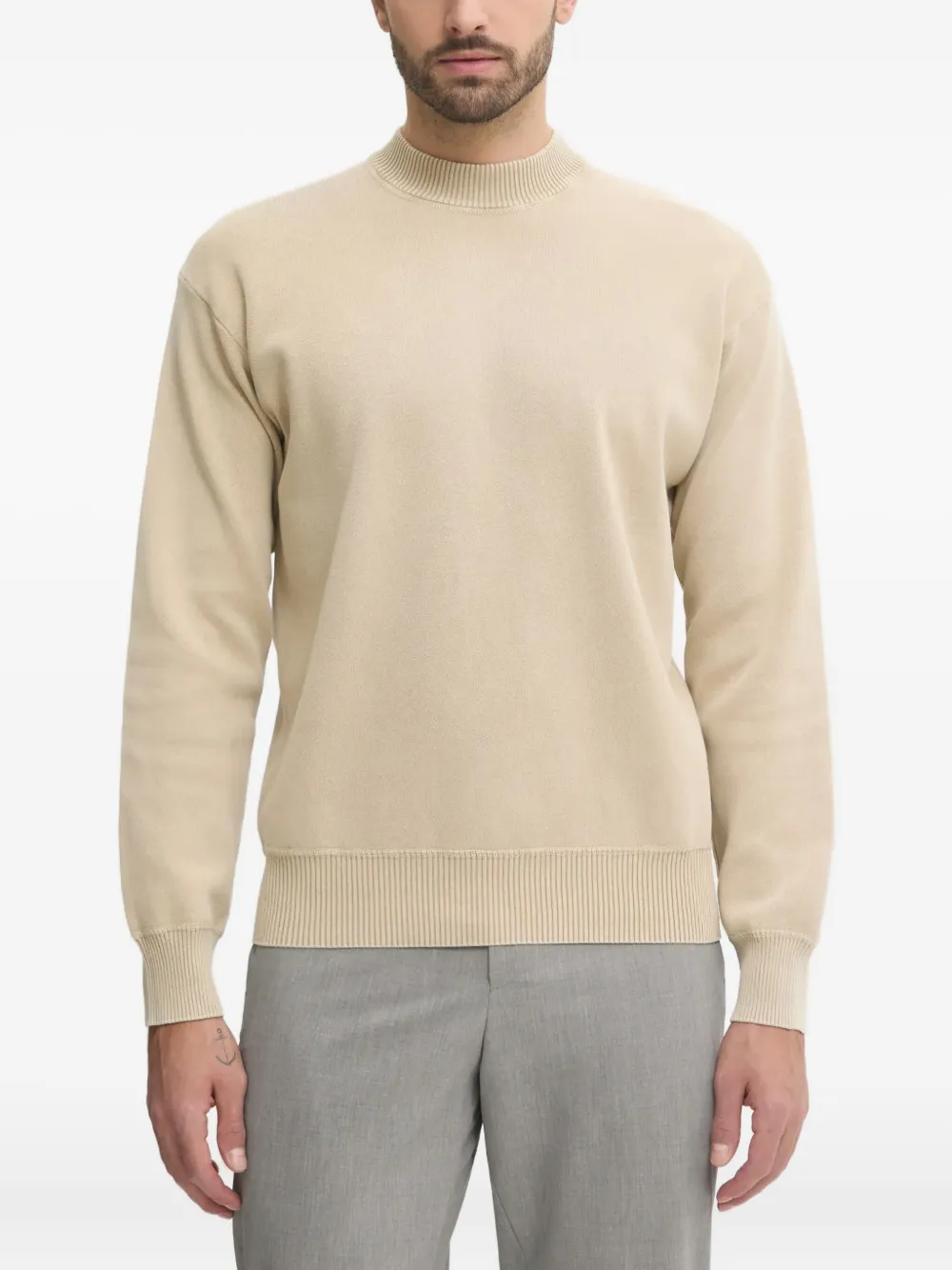 Свитер с высоким воротником Boss, бежевый
Свитер с высоким воротником Boss, бежевый