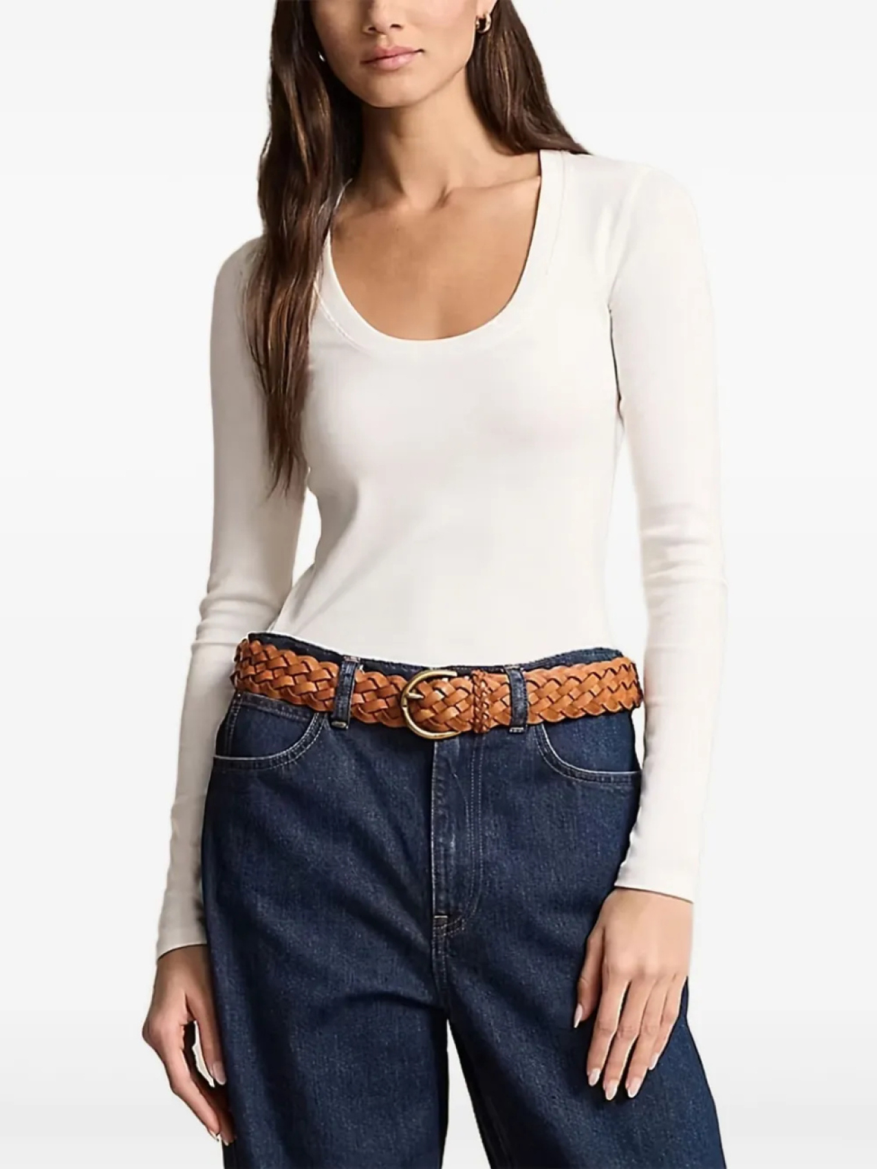 Polo Ralph Lauren лонгслив с U-образным вырезом, белый
Polo Ralph Lauren лонгслив с U-образным вырезом, белый