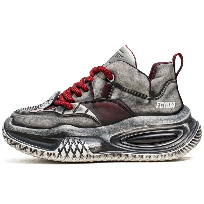 Низкие массивные кроссовки мужские FCMM, Black Red 
Низкие массивные кроссовки мужские FCMM, Black Red