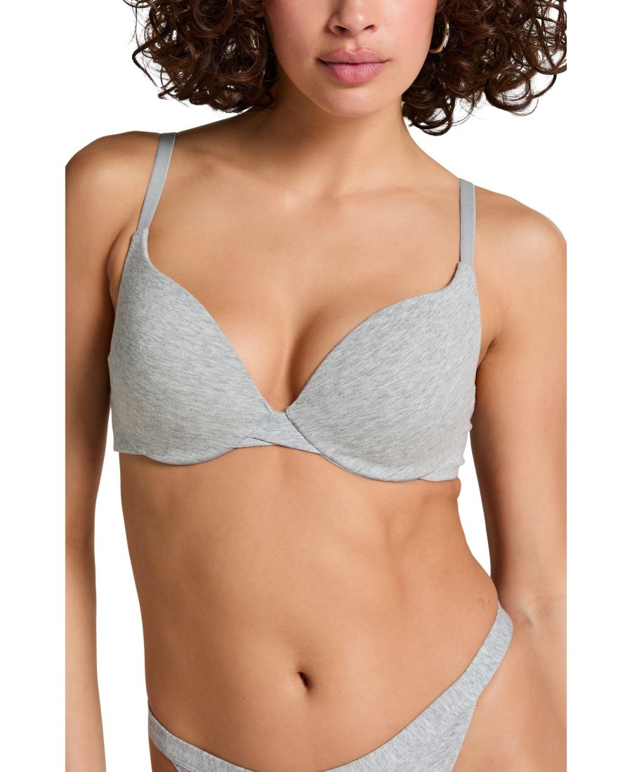 Бюстгальтер Hunkemoller женский из хлопка с подкладкой и косточками, эффект пуш-ап Hunkemöller, Grey
Бюстгальтер Hunkemoller женский из хлопка с подкладкой и косточками, эффект пуш-ап Hunkemöller, Grey