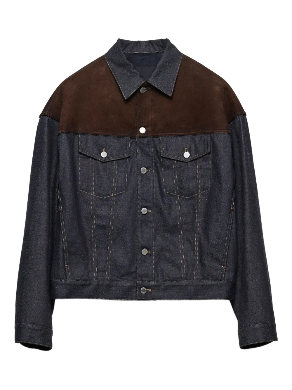 Джинсовая куртка со вставками Prada, синий
Джинсовая куртка со вставками Prada, синий