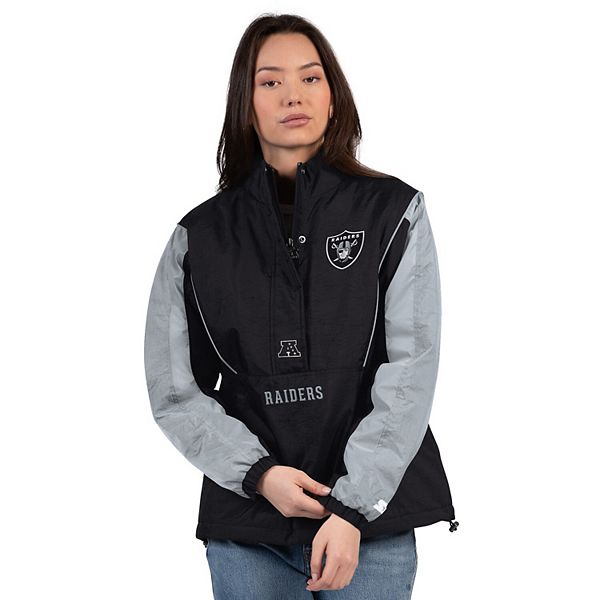 Женская черно-серебристая куртка-полузип Las Vegas Raiders Thursday Night Gridiron Starter
Женская черно-серебристая куртка-полузип Las Vegas Raiders Thursday Night Gridiron Starter