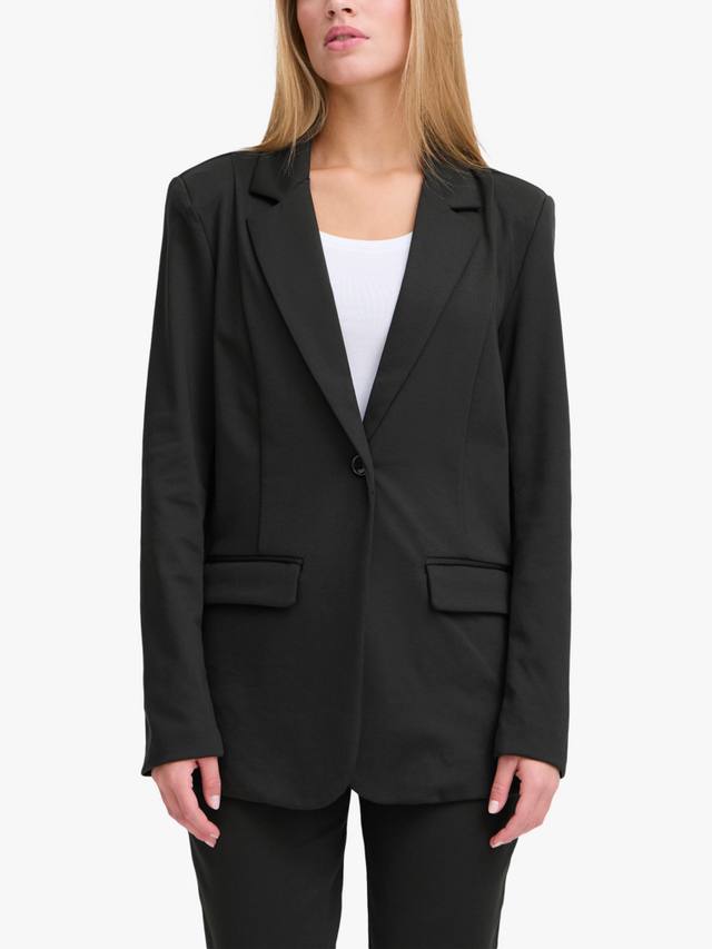 Блейзер кейт обычного покроя ICHI, черный
Блейзер кейт обычного покроя ICHI, черный