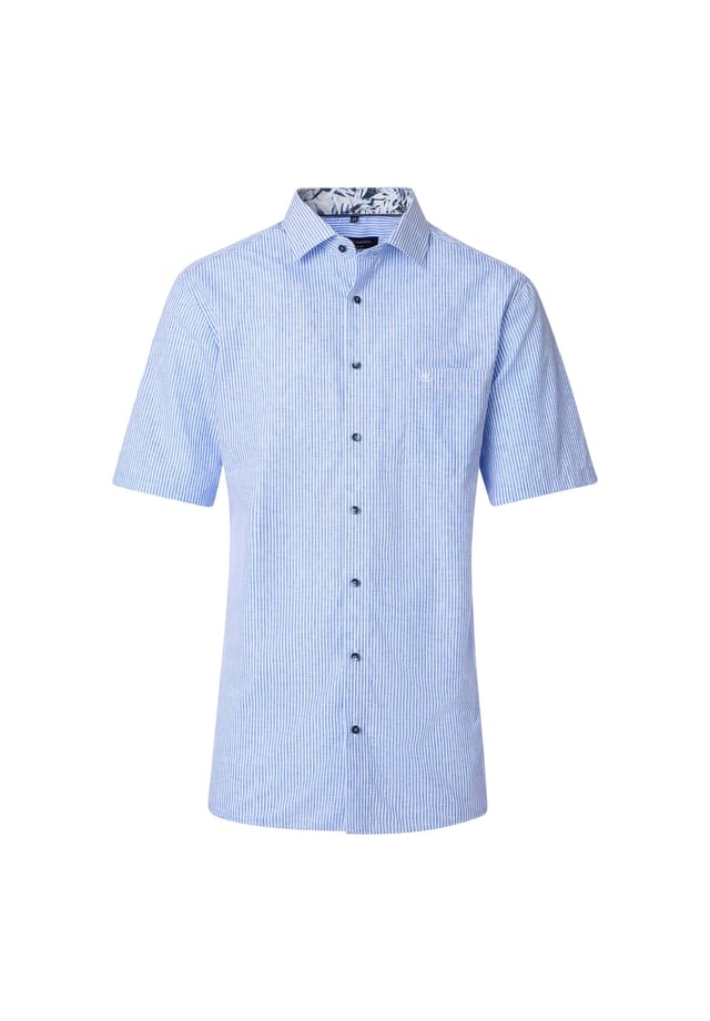 Рубашка делового покроя с коротким рукавом в полоску комфортного кроя Casamoda, синий
Рубашка делового покроя с коротким рукавом в полоску комфортного кроя Casamoda, синий
