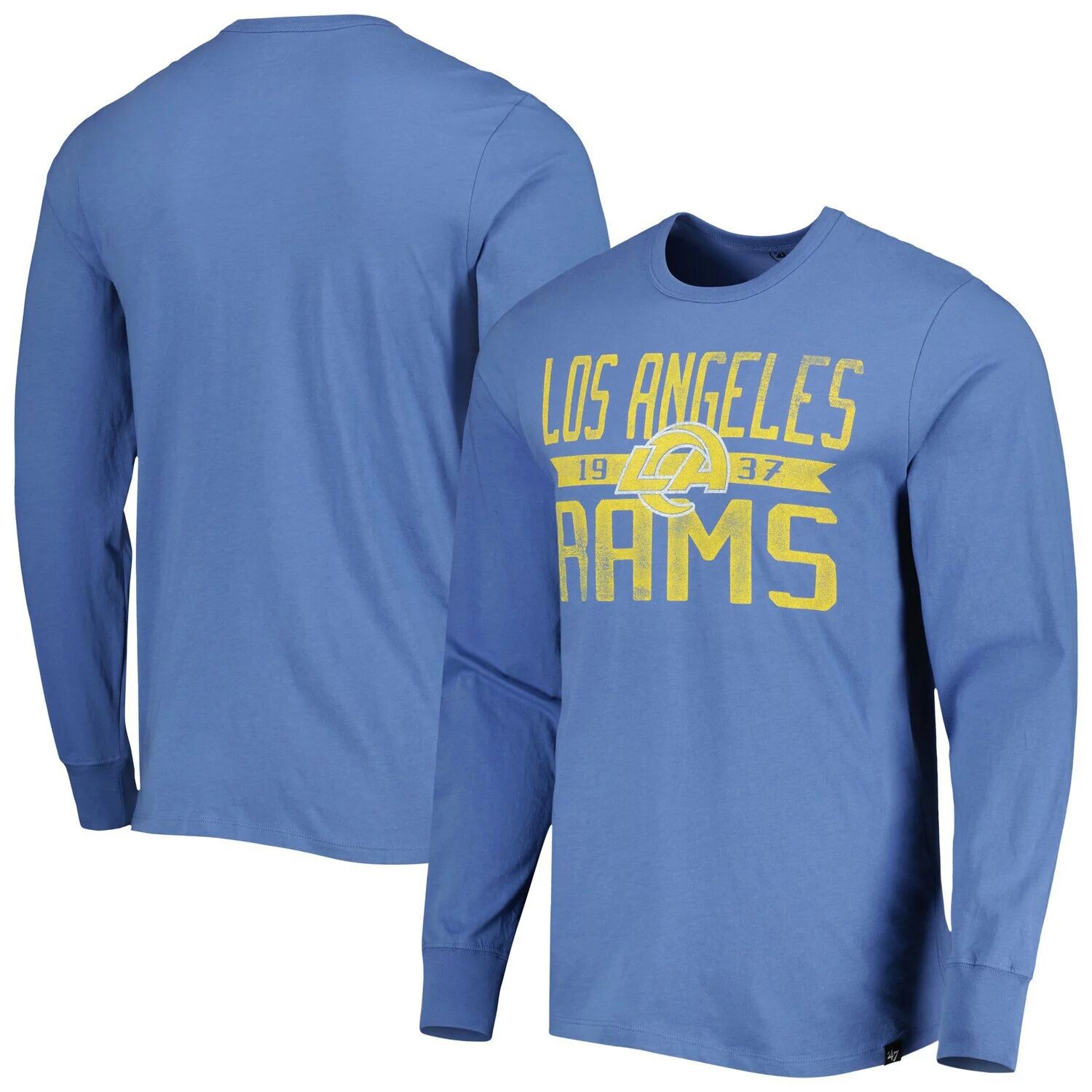 Мужская футболка '47 Royal Los Angeles Rams Brand Wide Out Franklin с длинными рукавами
Мужская футболка '47 Royal Los Angeles Rams Brand Wide Out Franklin с длинными рукавами