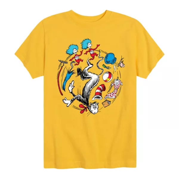 Футболка с рисунком кота в шляпе и беспорядка с Доктором Сьюзом для мальчиков 8-20 лет Licensed Character, желтый
Футболка с рисунком кота в шляпе и беспорядка с Доктором Сьюзом для мальчиков 8-20 лет Licensed Character, желтый