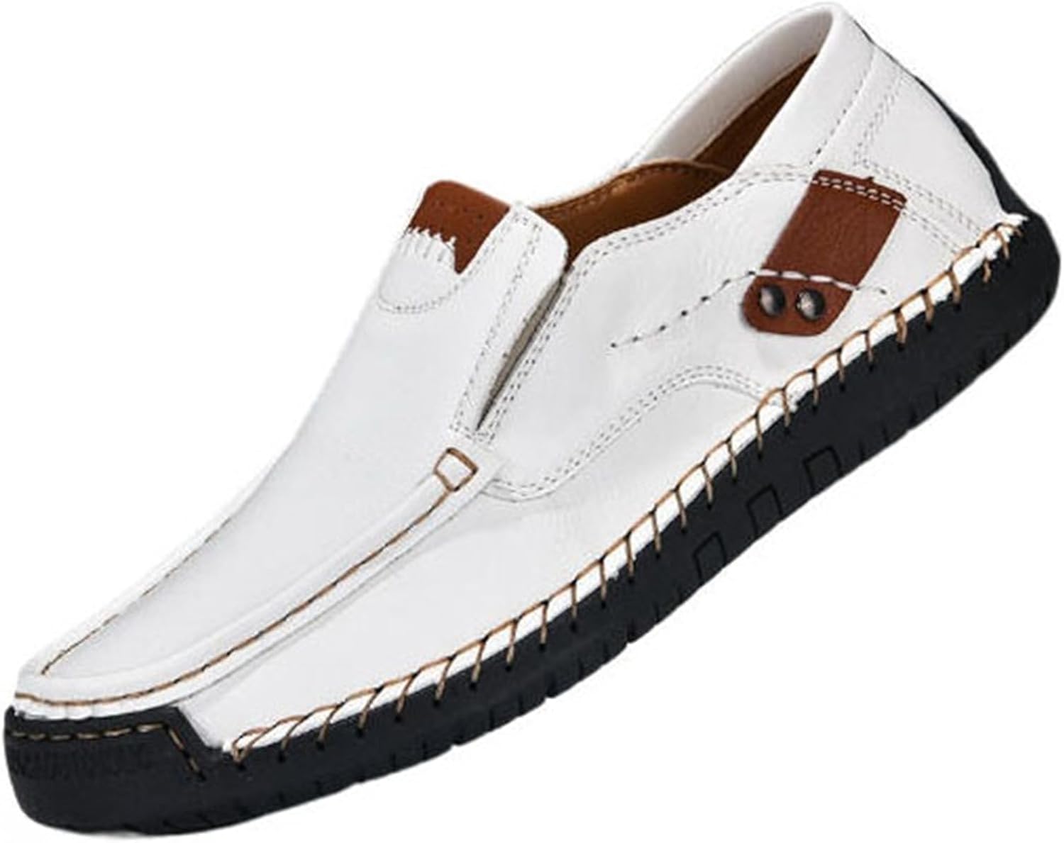 Мужские сшитые вручную кожаные слипоны, лоферы, плоская подошва, дышащие, мягкие, повседневные, легкие, гибкие, с круглым носком, противоскользящие, удобные для ежедневных поездок на работу, отдыха и путешествий Tengfeifly, белый
Мужские сшитые вручную кожаные слипоны, лоферы, плоская подошва, дышащие, мягкие, повседневные, легкие, гибкие, с круглым носком, противоскользящие, удобные для ежедневных поездок на работу, отдыха и путешествий Tengfeifly, белый