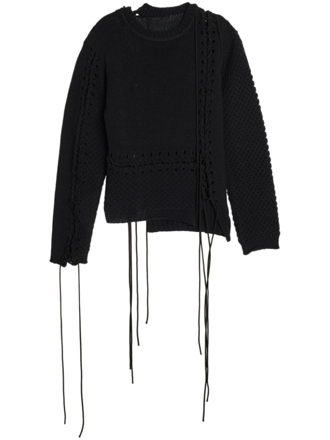 Y's джемпер со шнуровкой и эффектом потертости, черный
Y's джемпер со шнуровкой и эффектом потертости, черный