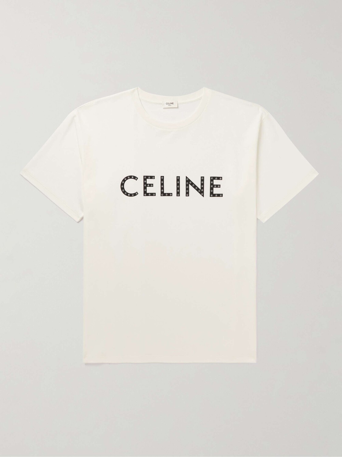 Футболка из хлопкового джерси с логотипом, украшенная кристаллами Celine Homme, белый
Футболка из хлопкового джерси с логотипом, украшенная кристаллами Celine Homme, белый