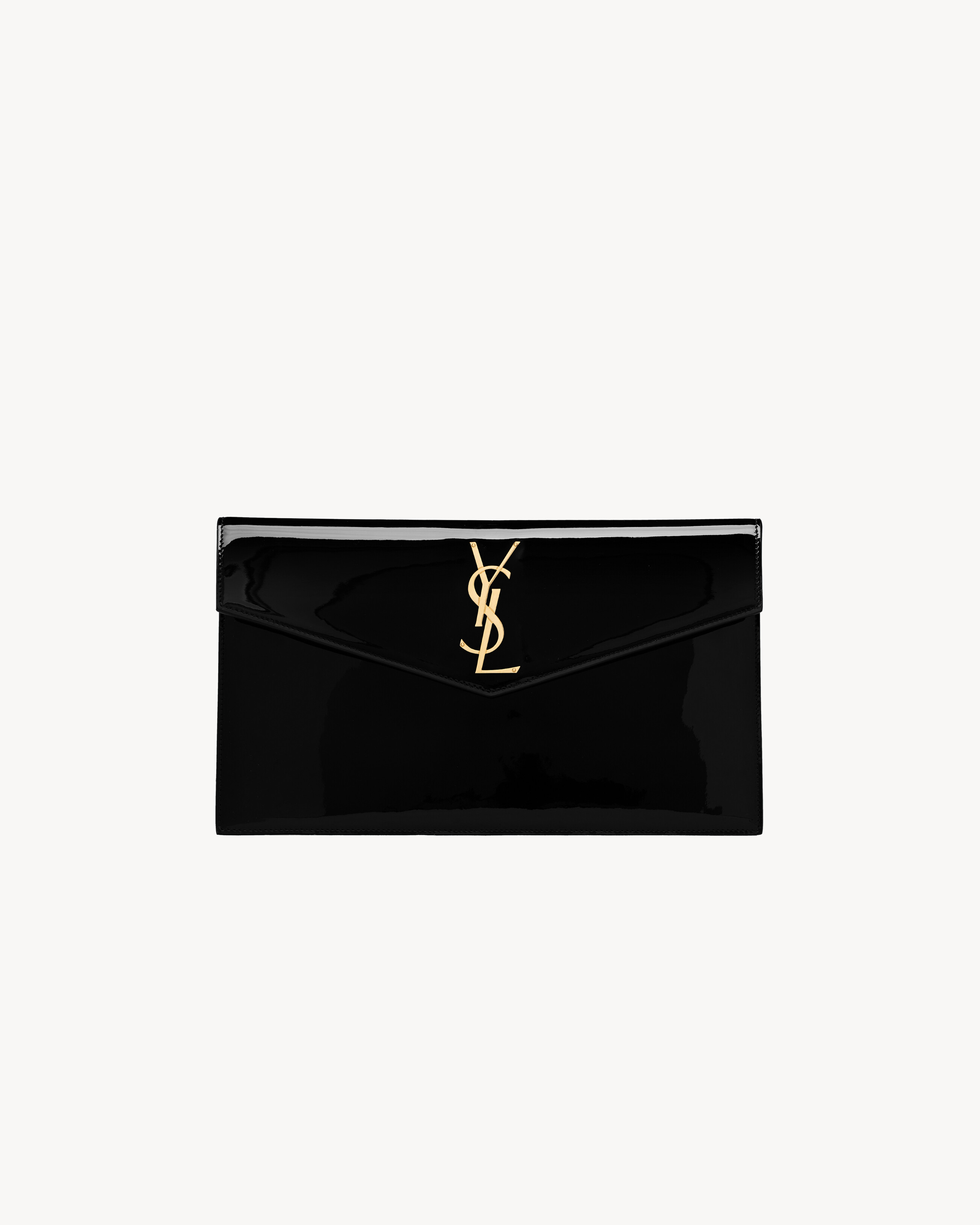 Клатч UPTOWN из лакированной кожи Saint Laurent, черный
Клатч UPTOWN из лакированной кожи Saint Laurent, черный