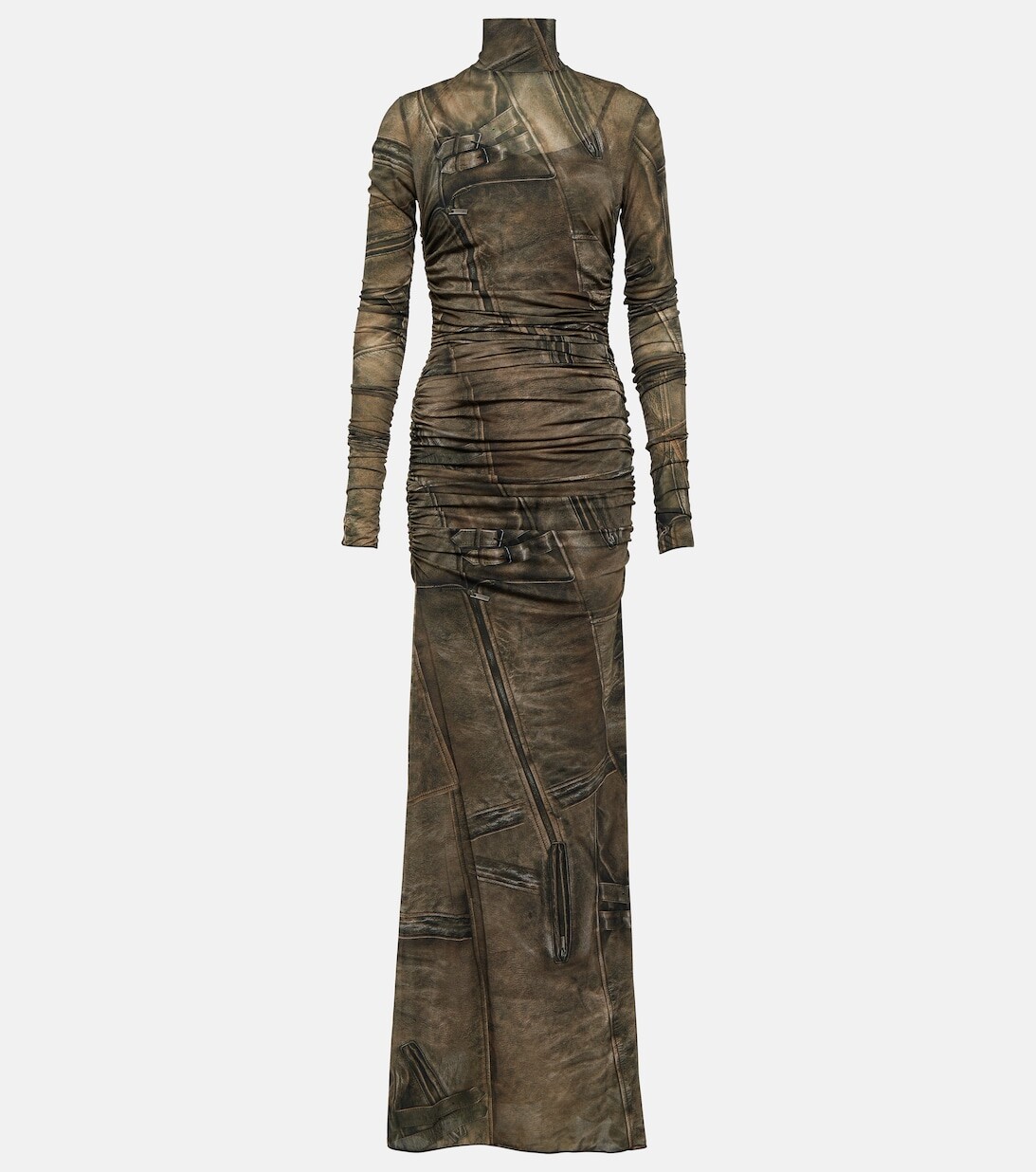 Платье с высоким воротником и принтом BLUMARINE, коричневый
Платье с высоким воротником и принтом BLUMARINE, коричневый