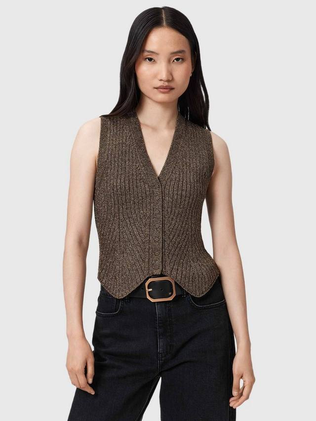 Металлический жилет-безрукавка Cruz с v-образным вырезом AllSaints
Металлический жилет-безрукавка Cruz с v-образным вырезом AllSaints