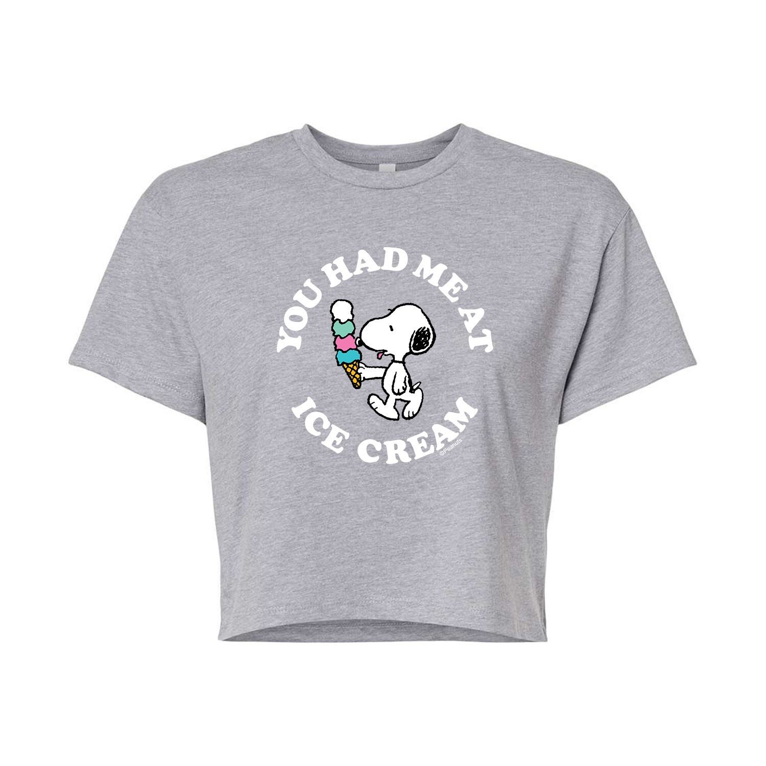 Укороченная футболка с рисунком Peanuts Ice Cream для детей Juniors Licensed Character
Укороченная футболка с рисунком Peanuts Ice Cream для детей Juniors Licensed Character