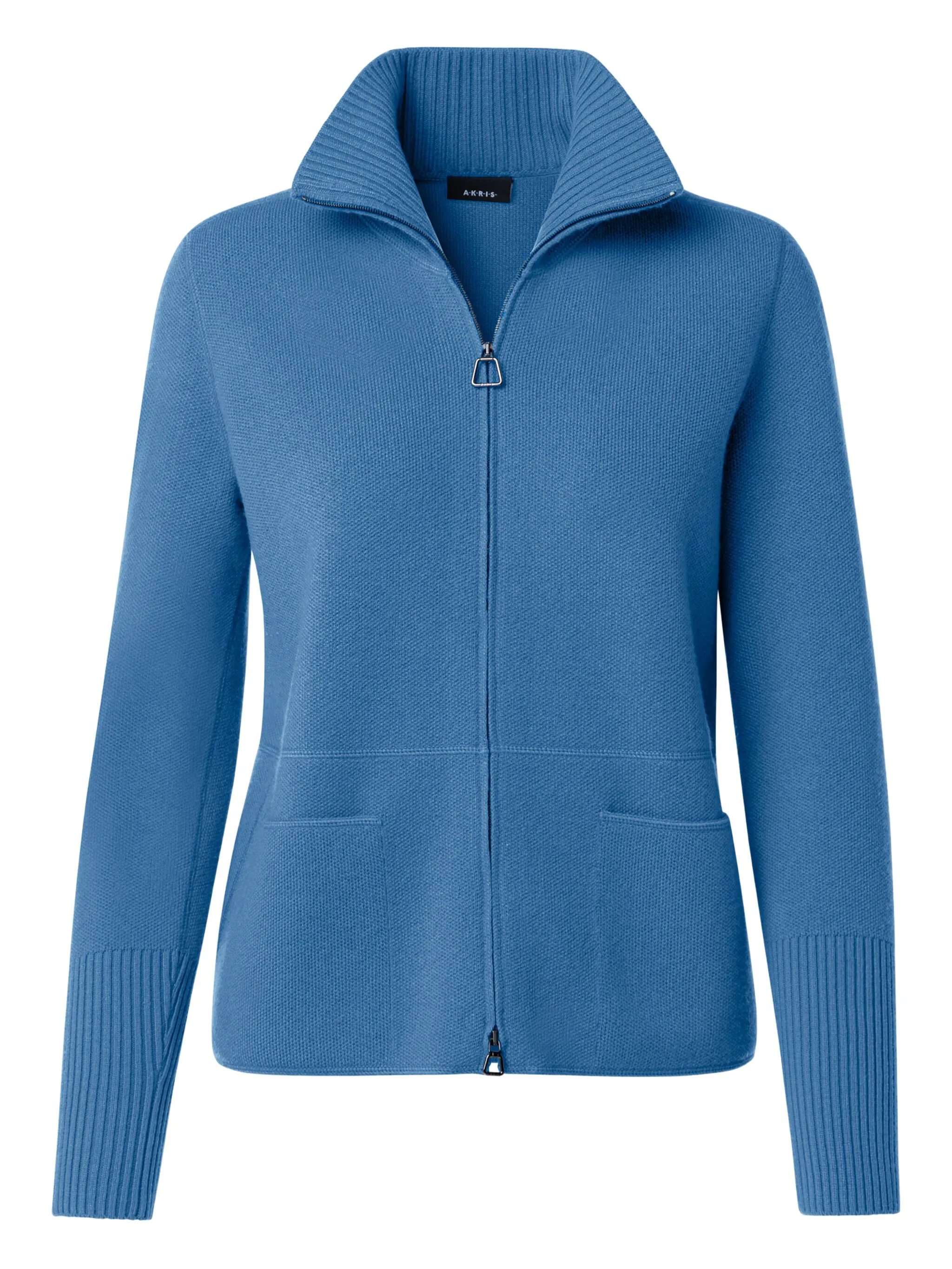 Кардиган на молнии Akris, синий
Кардиган на молнии Akris, синий