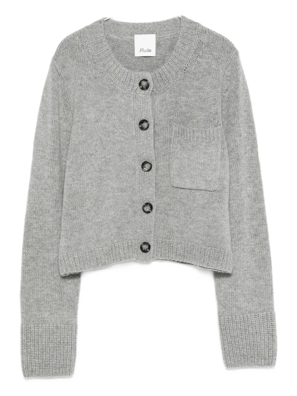 Кардиган с карманами на пуговицах спереди ALLUDE, серый
Кардиган с карманами на пуговицах спереди ALLUDE, серый