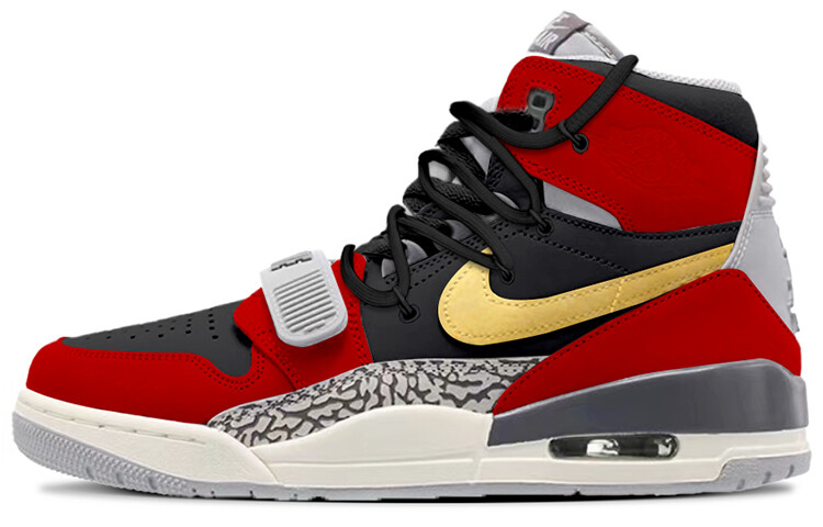 Кроссовки Jordan Legacy 312 Vintage Basketball Shoes Men High-top Black, красный 
Кроссовки Jordan Legacy 312 Vintage Basketball Shoes Men High-top Black, красный