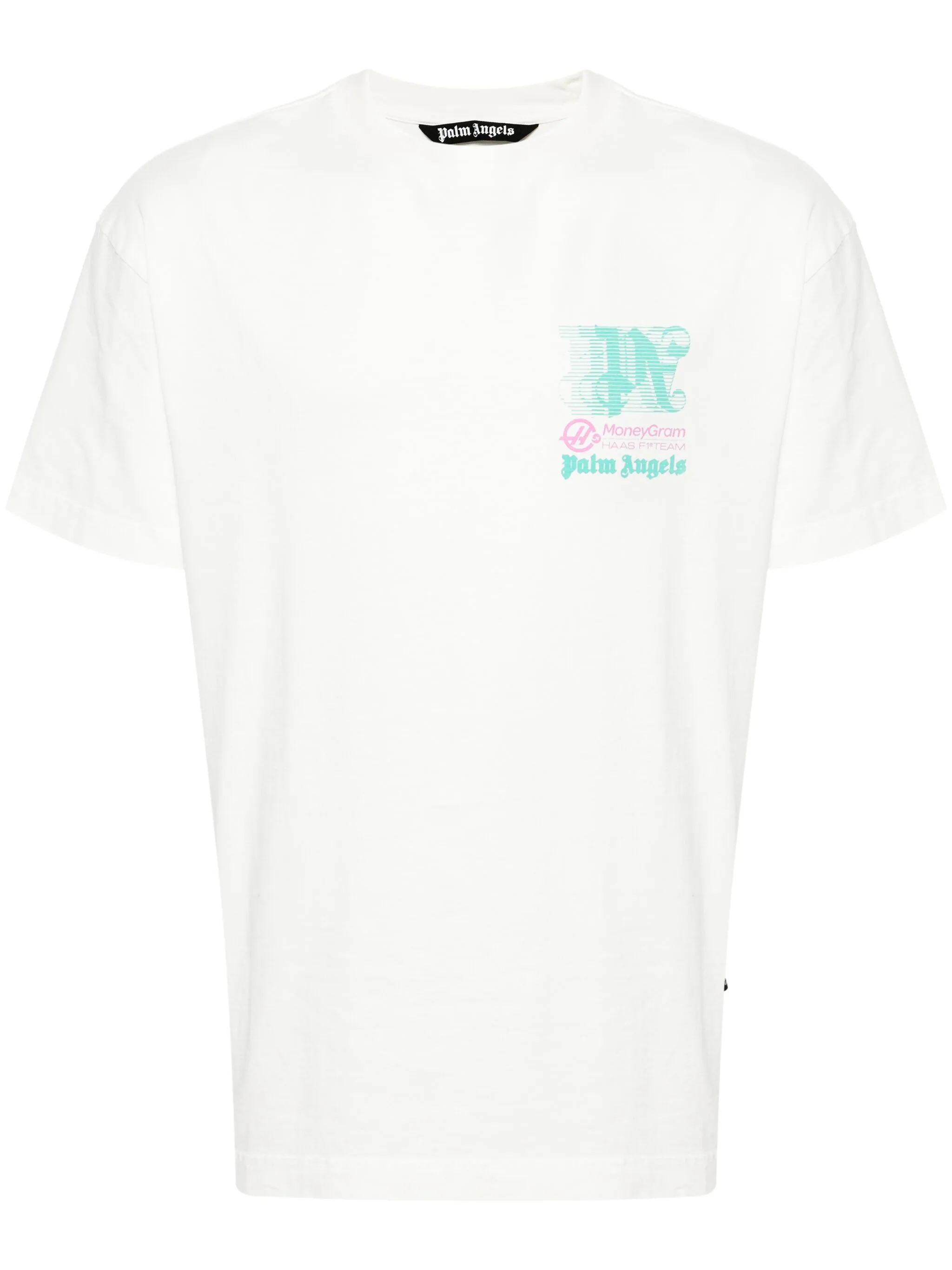 Футболка Haas F1 из коллаборации с MoneyGram Palm Angels, белый
Футболка Haas F1 из коллаборации с MoneyGram Palm Angels, белый