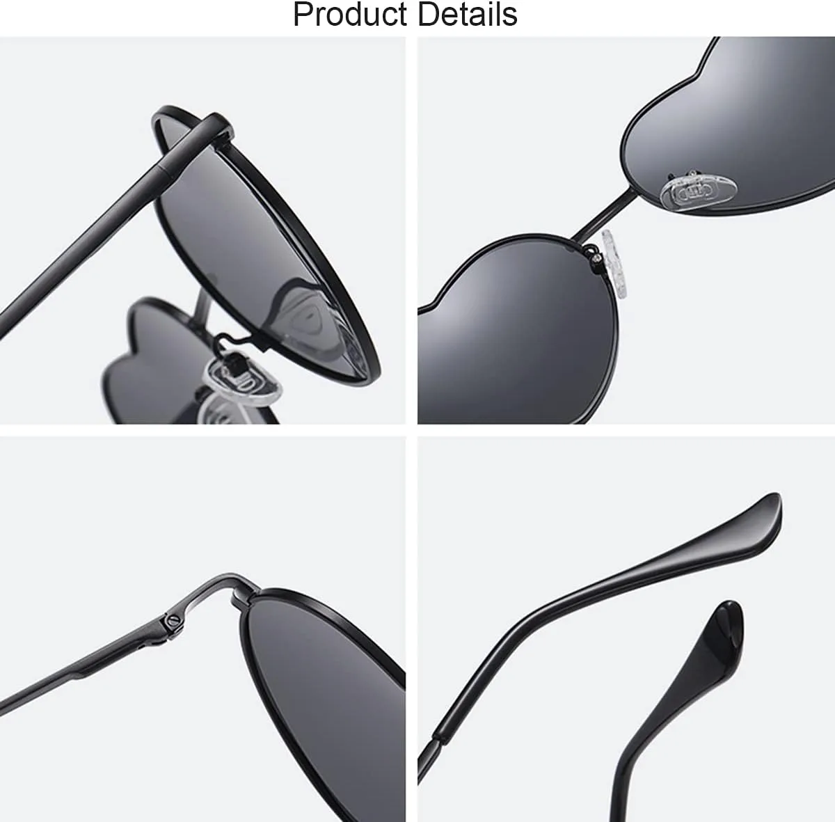 Женские поляризованные солнцезащитные очки JOVAKIT в форме сердца, модный стиль, металлическая оправа, линзы с защитой от УФ-излучения UV400, C6 All Red/Clear Red
Женские поляризованные солнцезащитные очки JOVAKIT в форме сердца, модный стиль, металлическая оправа, линзы с защитой от УФ-излучения UV400, C6 All Red/Clear Red