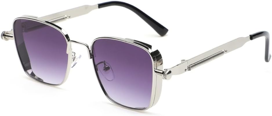 Солнцезащитные очки в стиле металл-панк для мужчин и женщин с защитой от УФ-излучения UV400, предназначенные для занятий спортом на открытом воздухе, бега и езды на велосипеде UYPTK, Silver Gradient Gray
Солнцезащитные очки в стиле металл-панк для мужчин и женщин с защитой от УФ-излучения UV400, предназначенные для занятий спортом на открытом воздухе, бега и езды на велосипеде UYPTK, Silver Gradient Gray