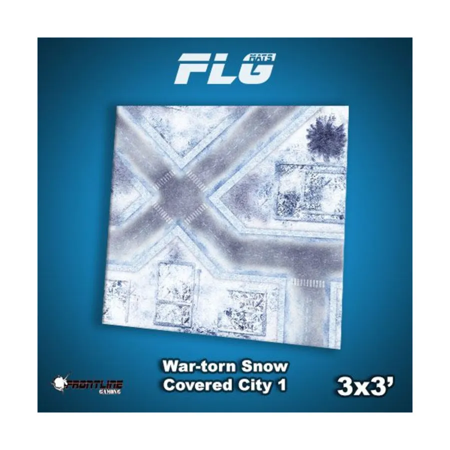 3 х 3 фута — разрушенный войной заснеженный город № 1, F.L.G. Mats 3' x 3'
3 х 3 фута — разрушенный войной заснеженный город № 1, F.L.G. Mats 3' x 3'