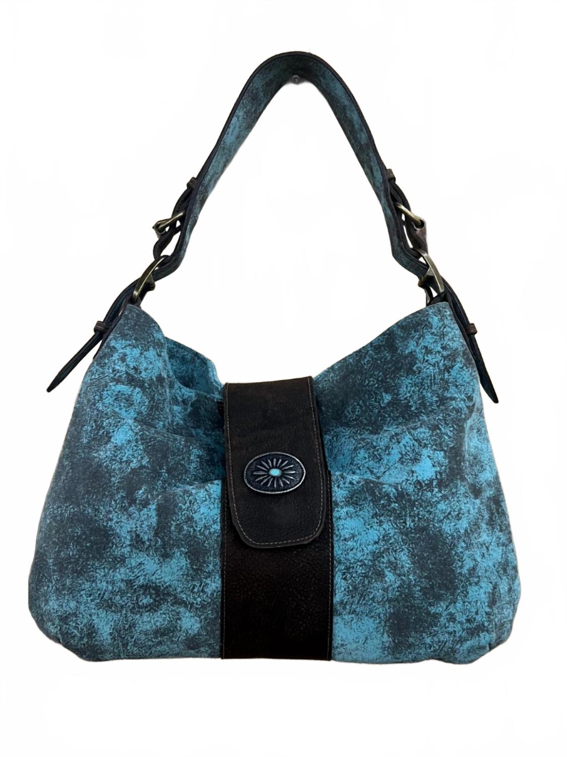 Сумка Adobe & Sunflower с кончо в бирюзовом цвете и отделкой Bison Brown Juan Antonio
Сумка Adobe & Sunflower с кончо в бирюзовом цвете и отделкой Bison Brown Juan Antonio