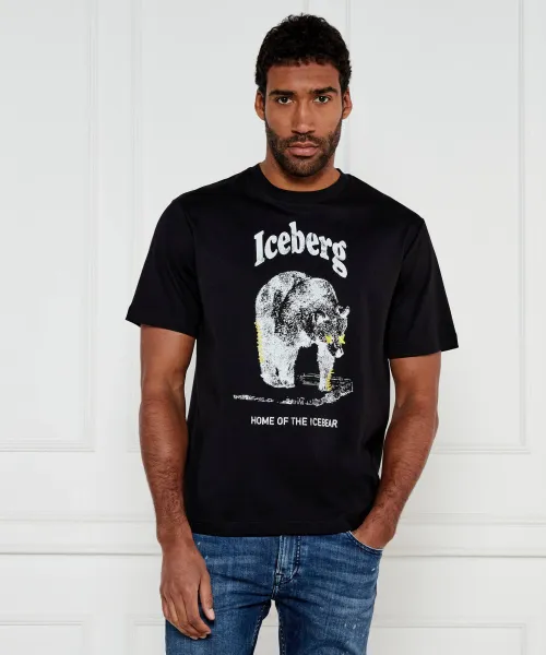 Футболка Regular fit Iceberg, черный 
Футболка Regular fit Iceberg, черный