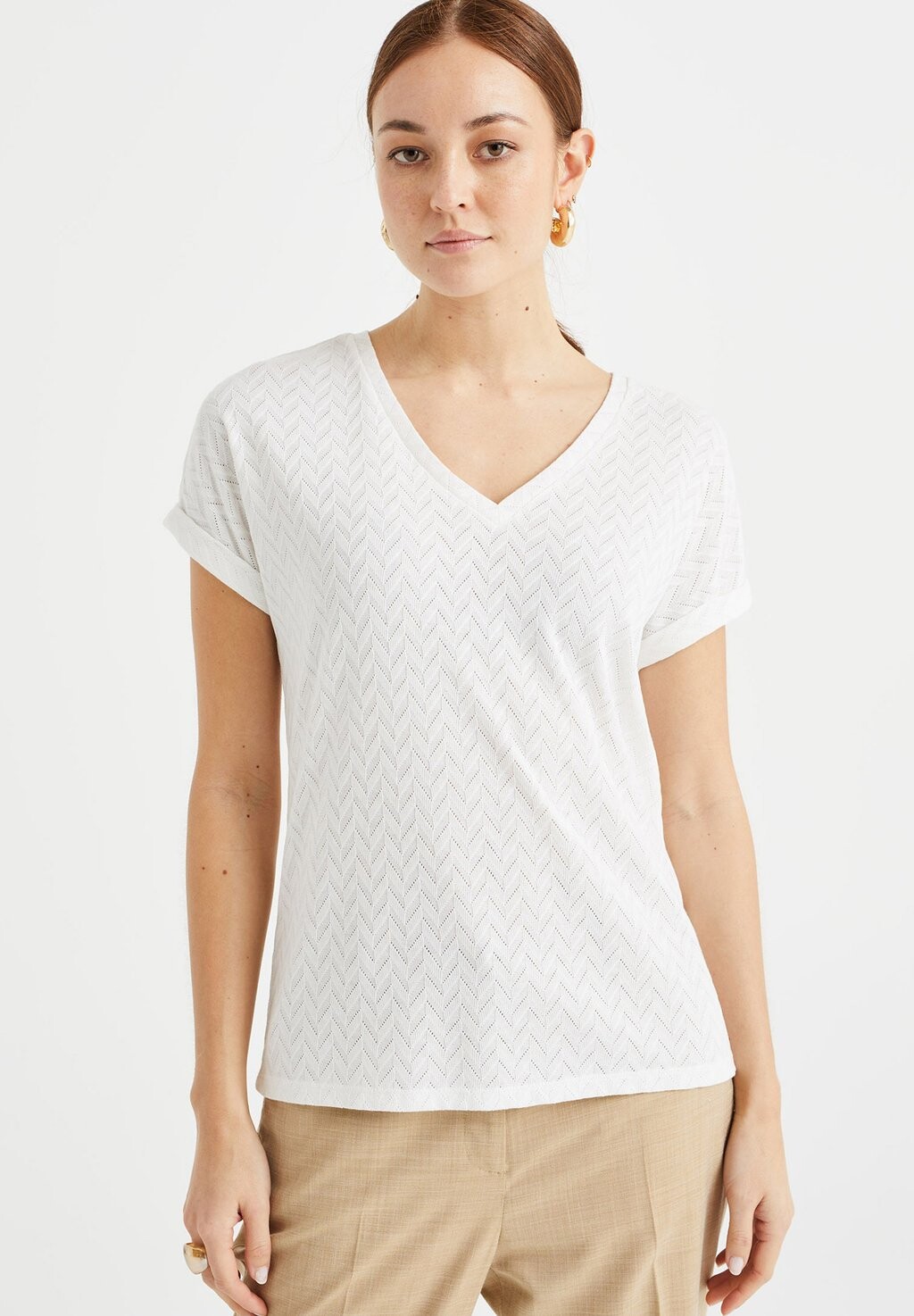 Базовая футболка WE Fashion, белый
Базовая футболка WE Fashion, белый