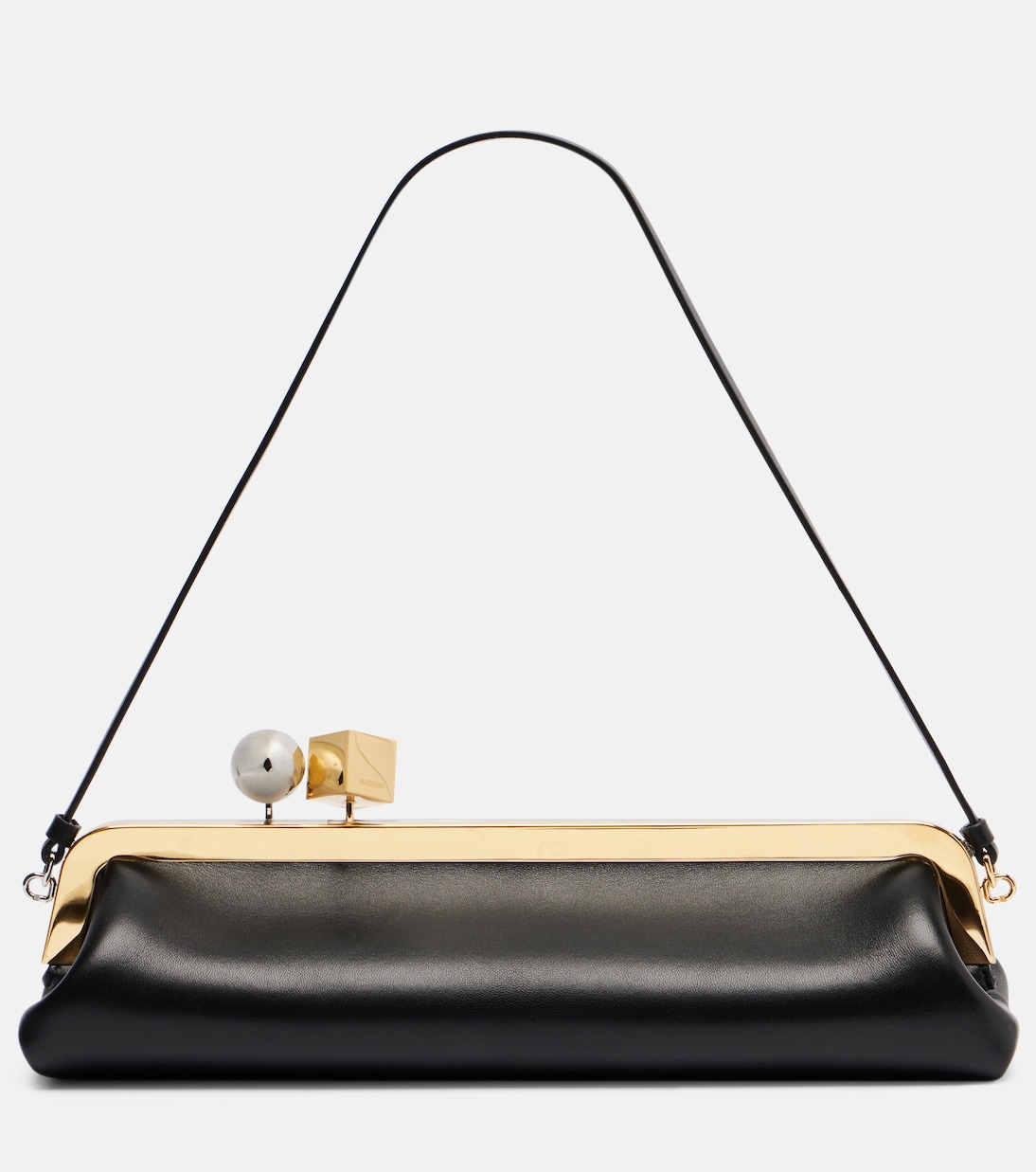 Салонный кожаный клатч Jacquemus, черный 
Салонный кожаный клатч Jacquemus, черный