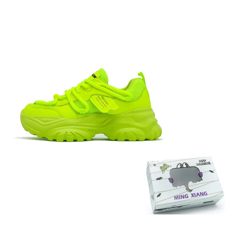 Повседневные амортизирующие, устойчивые к истиранию, увеличивающие рост низкие массивные кроссовки unisex MINGXIANG, Neon зеленый
Повседневные амортизирующие, устойчивые к истиранию, увеличивающие рост низкие массивные кроссовки unisex MINGXIANG, Neon зеленый
