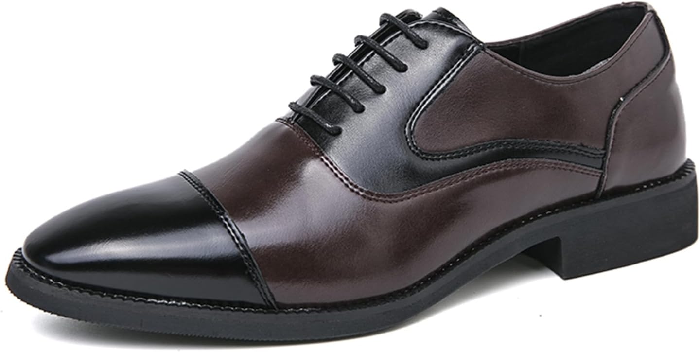 Мужские оксфорды из двухцветной кожи с шнуровкой, модные с острым носком, плоские, удобные, нескользящие, дышащие, легкие, деловые туфли для повседневной носки, вечеринок, прогулок, вождения и работы Qklmwes, черный
Мужские оксфорды из двухцветной кожи с шнуровкой, модные с острым носком, плоские, удобные, нескользящие, дышащие, легкие, деловые туфли для повседневной носки, вечеринок, прогулок, вождения и работы Qklmwes, черный