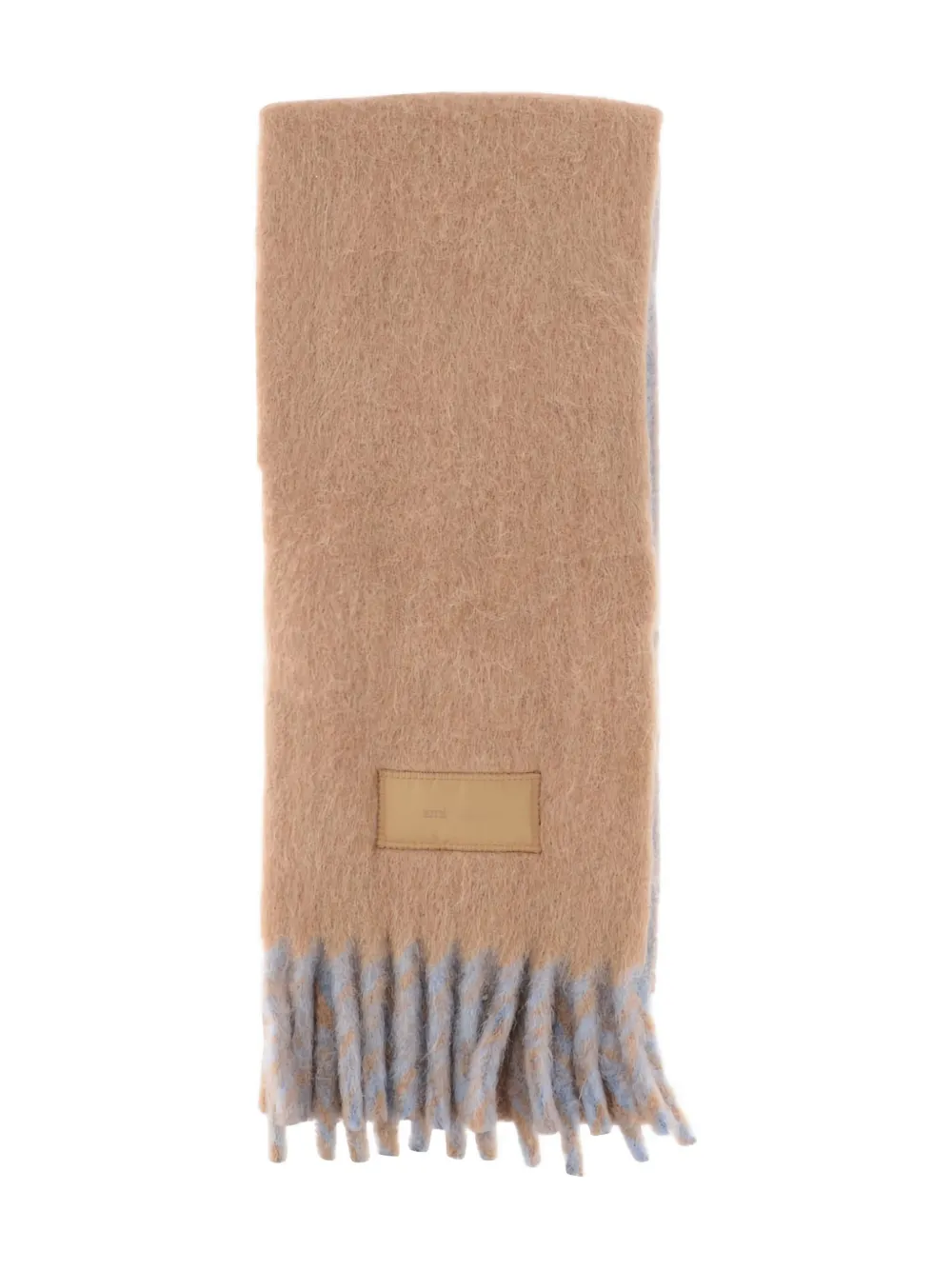 Шарф с бахромой и нашивкой-логотипом Ami Paris, нейтральный
Шарф с бахромой и нашивкой-логотипом Ami Paris, нейтральный