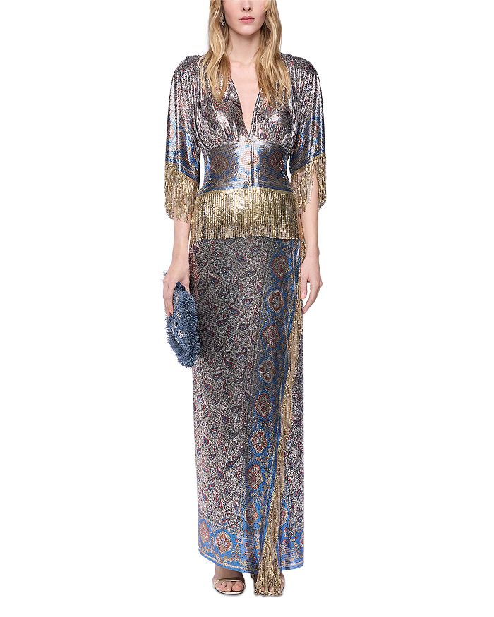 Блузка "Paisley" с кольчужным плетением Rabanne, мультиколор
Блузка "Paisley" с кольчужным плетением Rabanne, мультиколор