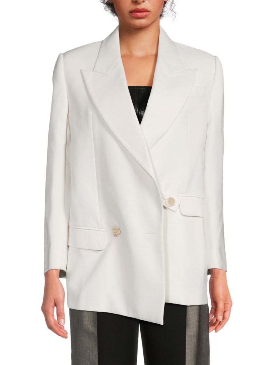 Шерстяной блейзер с заостренными лацканами McQueen, слоновая кость
Шерстяной блейзер с заостренными лацканами McQueen, слоновая кость