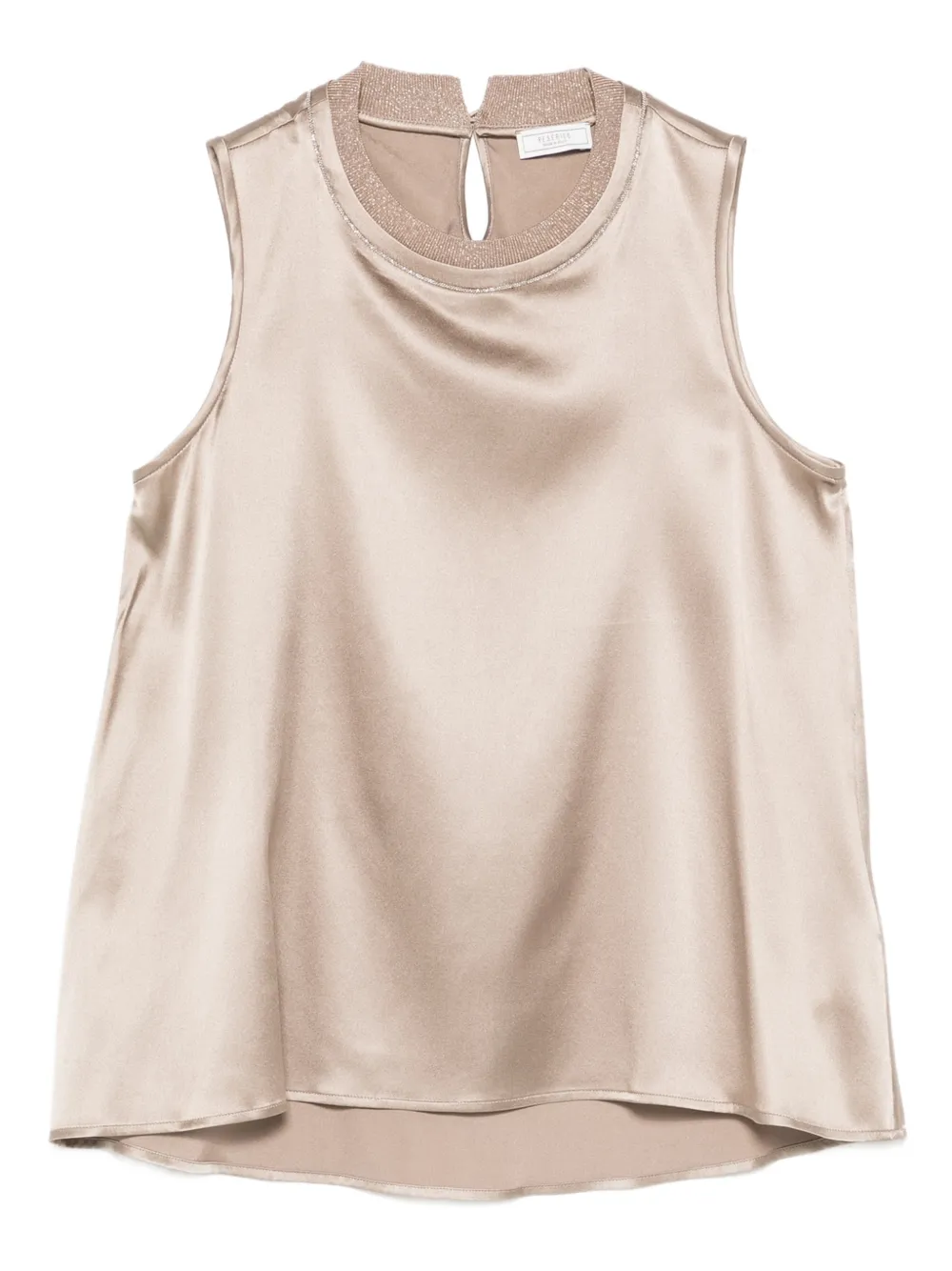 Топ с вырезом-каплей Peserico, нейтральный
Топ с вырезом-каплей Peserico, нейтральный