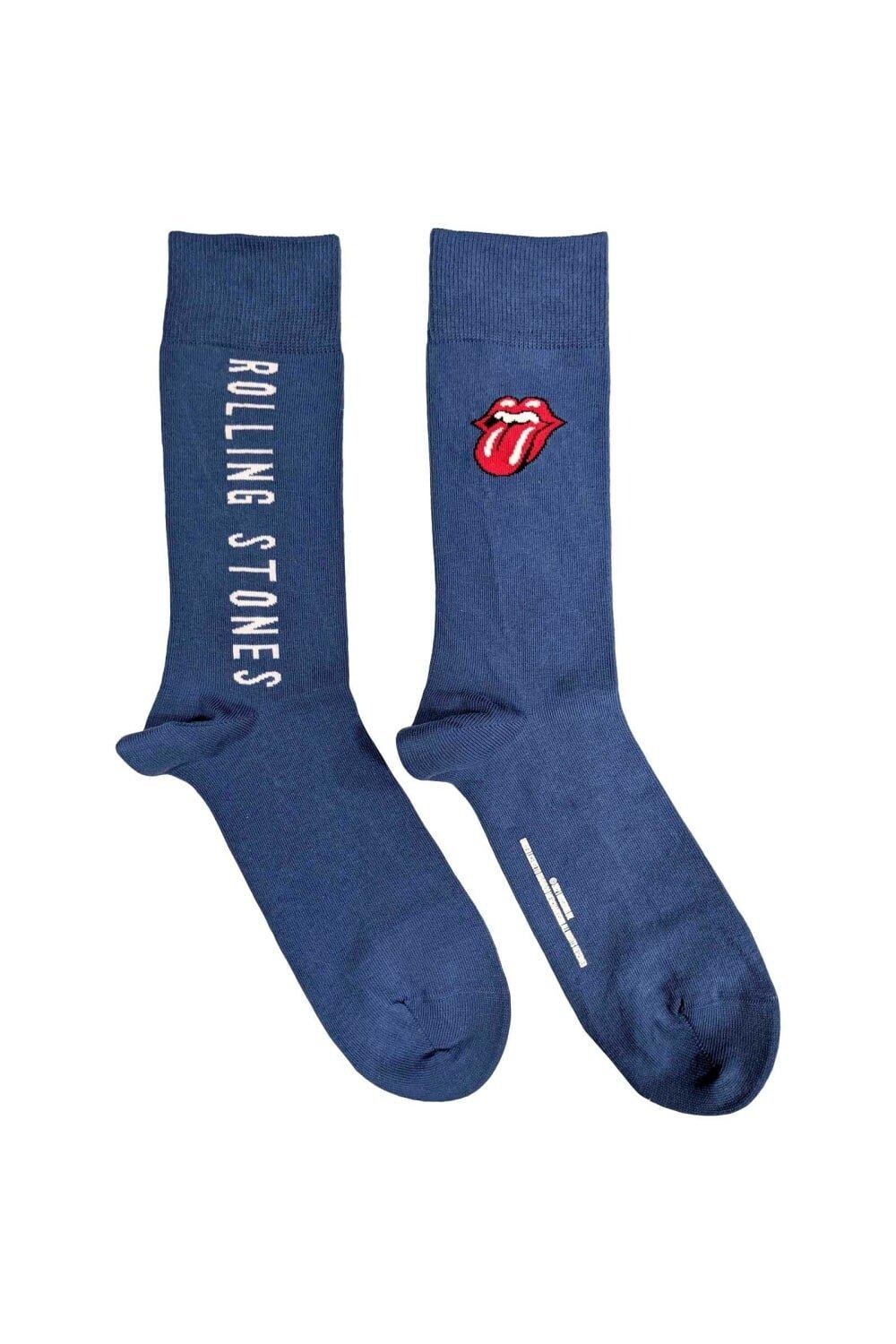 Носки с вертикальным логотипом The Rolling Stones, синий
Носки с вертикальным логотипом The Rolling Stones, синий