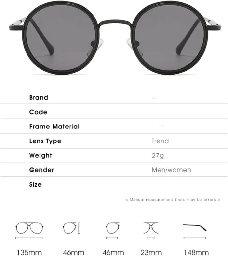 Роскошные винтажные зеркальные солнцезащитные очки для женщин и мужчин, классические круглые очки с защитой от УФ-излучения UV400, металлическая оправа TKKTLLT, C8
Роскошные винтажные зеркальные солнцезащитные очки для женщин и мужчин, классические круглые очки с защитой от УФ-излучения UV400, металлическая оправа TKKTLLT, C8