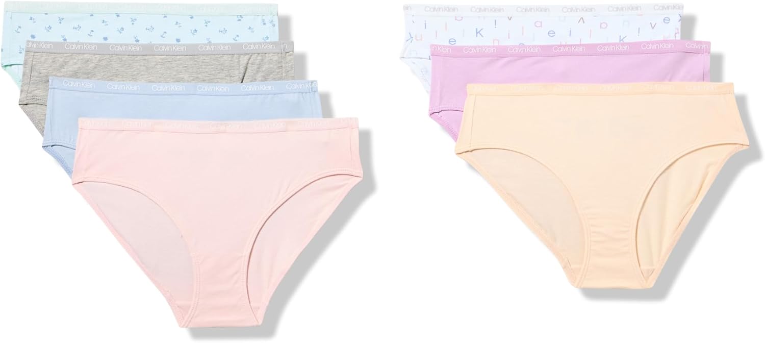 Трусики-бикини Calvin Klein для девочек, 7 шт. в упаковке, Basic
Трусики-бикини Calvin Klein для девочек, 7 шт. в упаковке, Basic