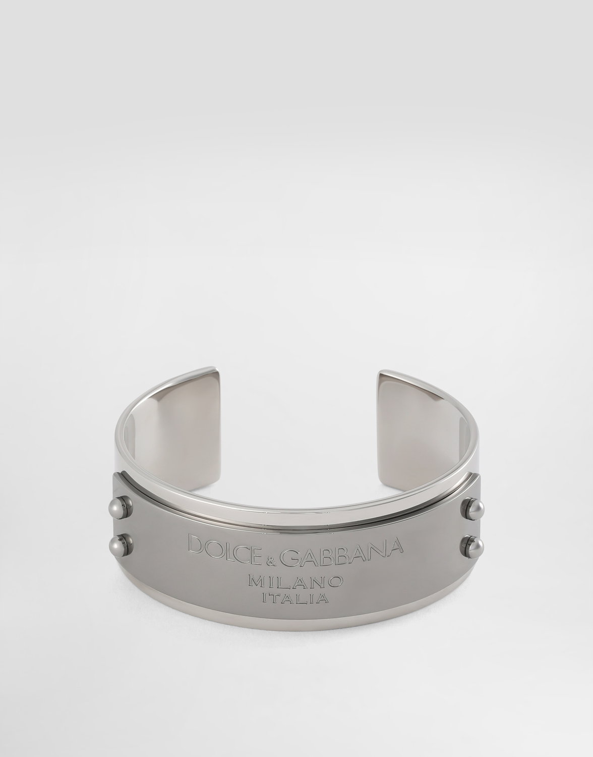 Жесткий браслет с логотипом Dolce&Gabbana, серебряный
Жесткий браслет с логотипом Dolce&Gabbana, серебряный