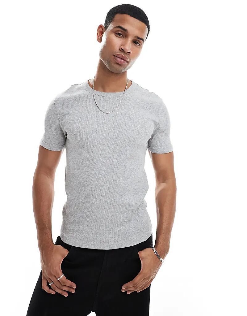 Футболка New Look Muscle Fit серого меланжевого цвета
Футболка New Look Muscle Fit серого меланжевого цвета