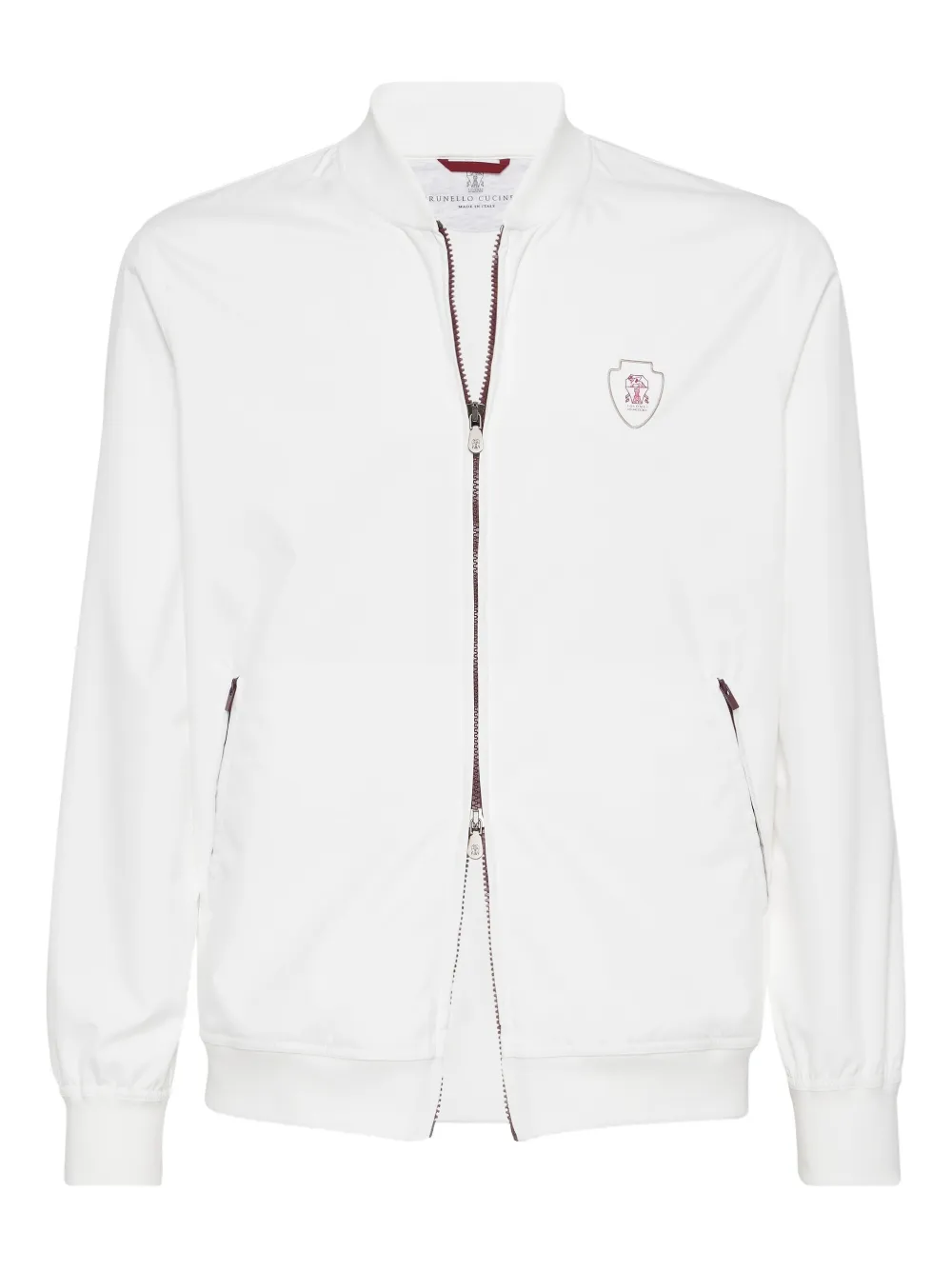 Куртка на молнии с логотипом Brunello Cucinelli, белый
Куртка на молнии с логотипом Brunello Cucinelli, белый