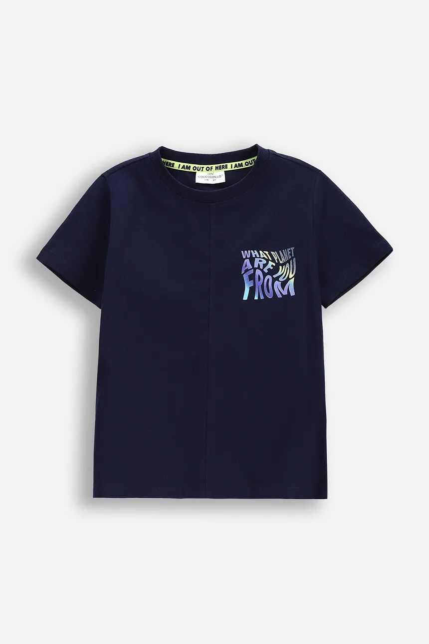 Футболка из хлопка для детей Coccodrillo, темно-синий
Футболка из хлопка для детей Coccodrillo, темно-синий