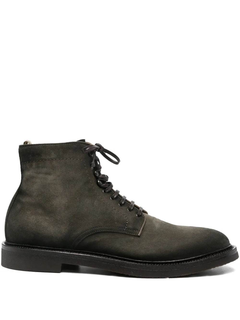 Замшевые ботинки на шнуровке Officine Creative, зеленый
Замшевые ботинки на шнуровке Officine Creative, зеленый