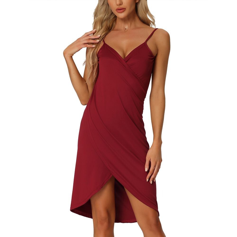 Женское пляжное приморское летнее платье с открытой спиной на тонких бретельках, саронги с запахом Cheibear, цвет Burgundy
Женское пляжное приморское летнее платье с открытой спиной на тонких бретельках, саронги с запахом Cheibear, цвет Burgundy