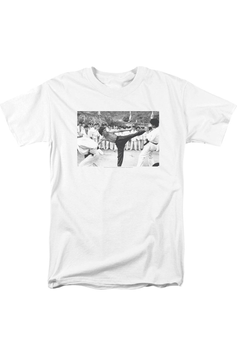 Футболка с коротким рукавом для взрослых с надписью «Удар ногой в голову Брюса Ли» Gildan, белый
Футболка с коротким рукавом для взрослых с надписью «Удар ногой в голову Брюса Ли» Gildan, белый