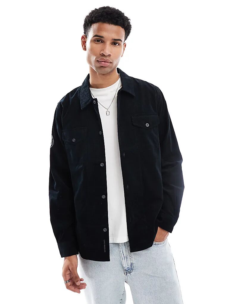 Вельветовая рубашка черного цвета Pretty Green
Вельветовая рубашка черного цвета Pretty Green