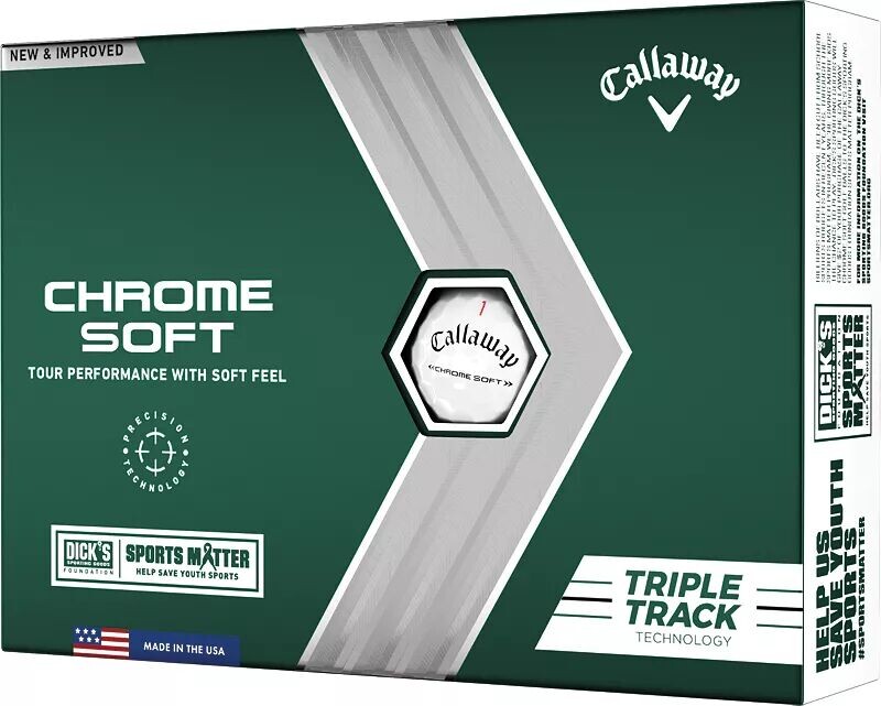 Мячи для гольфа Callaway 2022 Chrome Soft с тройной дорожкой Sports Matter, белый
Мячи для гольфа Callaway 2022 Chrome Soft с тройной дорожкой Sports Matter, белый
