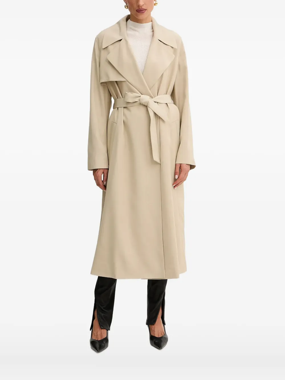 Тренч Calissya с поясом и лацканами BOSS, нейтральный
Тренч Calissya с поясом и лацканами BOSS, нейтральный